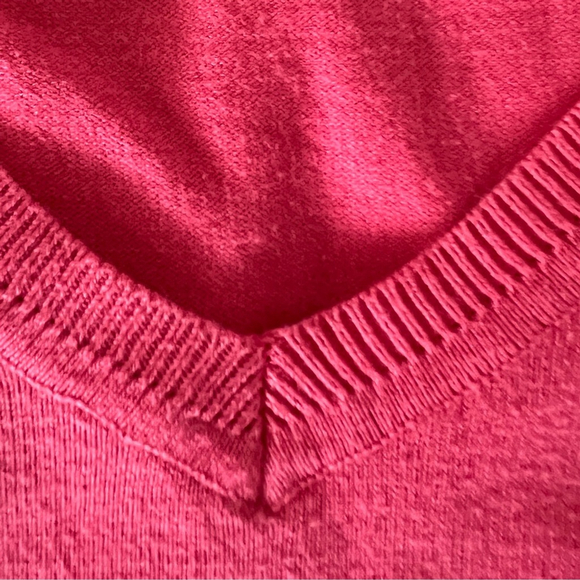Tommy Hilfiger Pima Cotton V-Neck Sweater Top Size XS - Picture 6 of 6